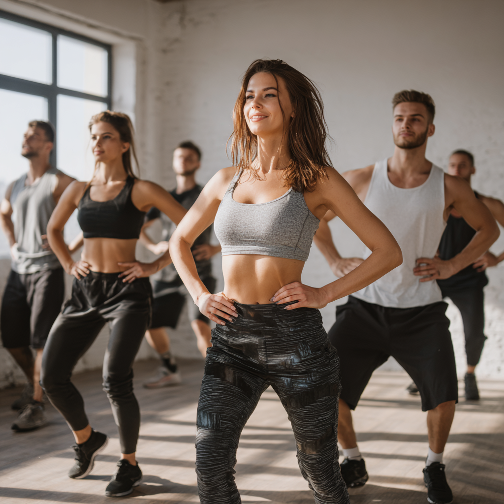 Pokojný joga priestor s prírodným svetlom